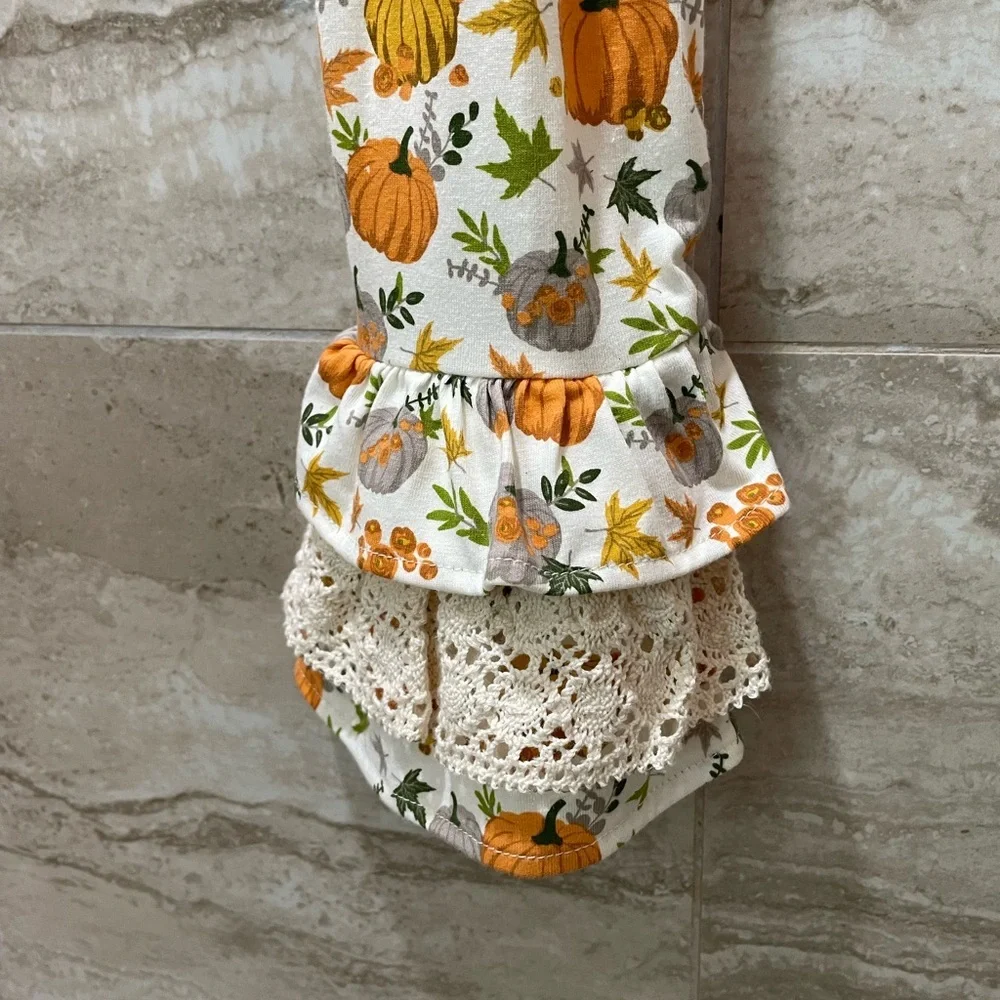 NWT Rare Editions Pumpkin Printed 2 Pcs Set for Girls size 10